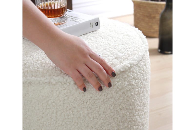 Braintree Sittpuff 42 cm - Vit - Möbler - Vardagsrum - Stolar & sittmöbler - Sittpuff