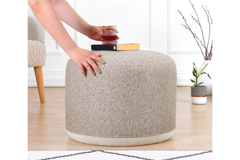 Brakentown Sittpuff 51 cm Beige - Möbler - Vardagsrum - Stolar & sittmöbler - Sittpuff