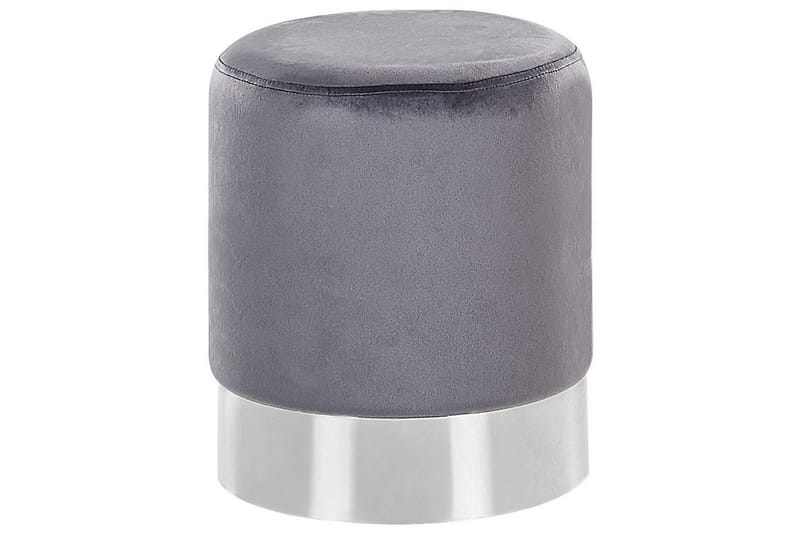 Sittpuff Brigitte Grå/Silver, Grå/Silver