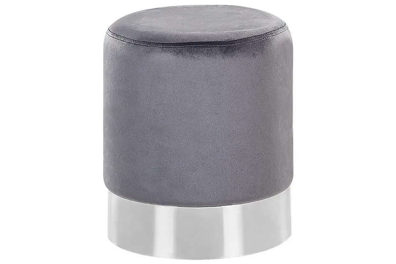 Sittpuff Brigitte Grå/Silver, Grå/Silver