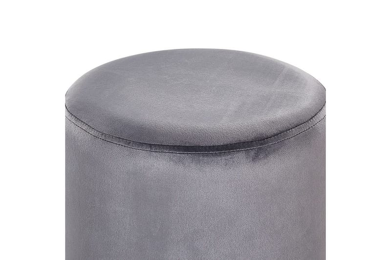 Sittpuff Brigitte Grå/Silver - Grå/Silver - Möbler - Vardagsrum - Stolar & sittmöbler - Sittpuff