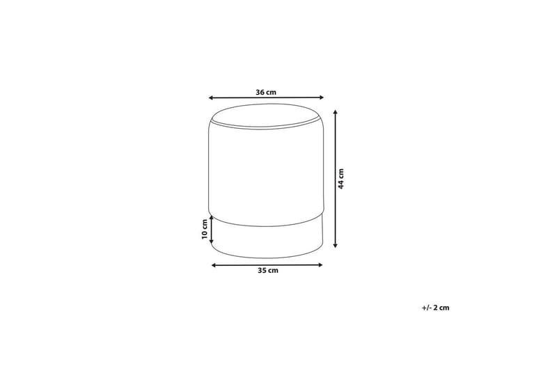 Sittpuff Brigitte Rosa/Silver - Rosa/Silver - Möbler - Vardagsrum - Stolar & sittmöbler - Sittpuff