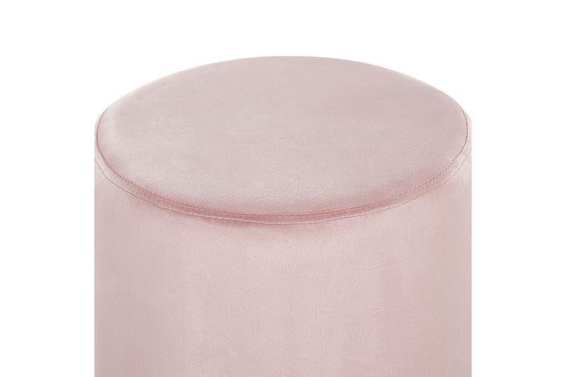 Sittpuff Brigitte Rosa/Silver - Rosa/Silver - Möbler - Vardagsrum - Stolar & sittmöbler - Sittpuff