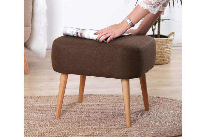 Brokville Sittpuff 50 cm Brun - Möbler - Vardagsrum - Stolar & sittmöbler - Sittpuff