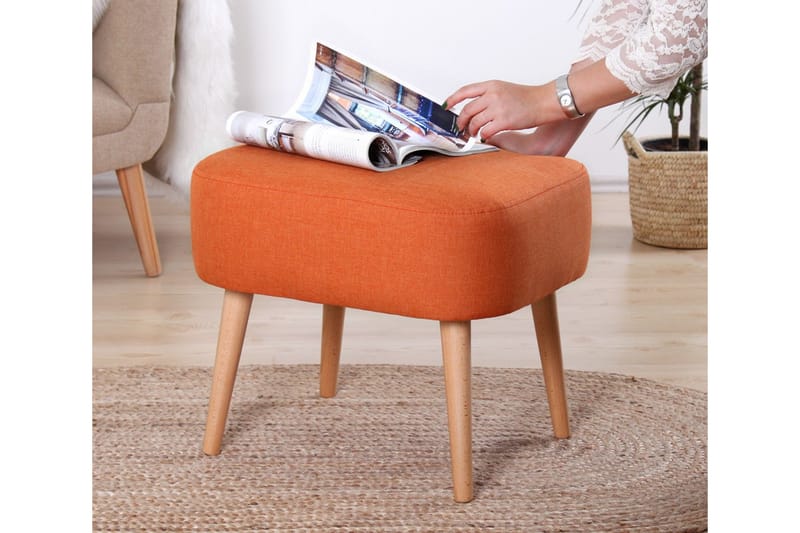 Brokville Sittpuff 50 cm Orange - Möbler - Vardagsrum - Stolar & sittmöbler - Sittpuff