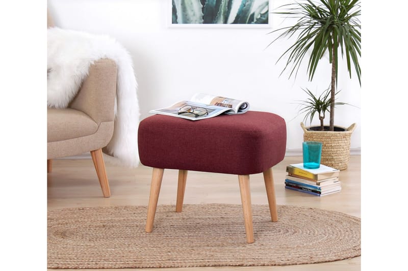 Brokville Sittpuff 50 cm Röd - Möbler - Vardagsrum - Stolar & sittmöbler - Sittpuff