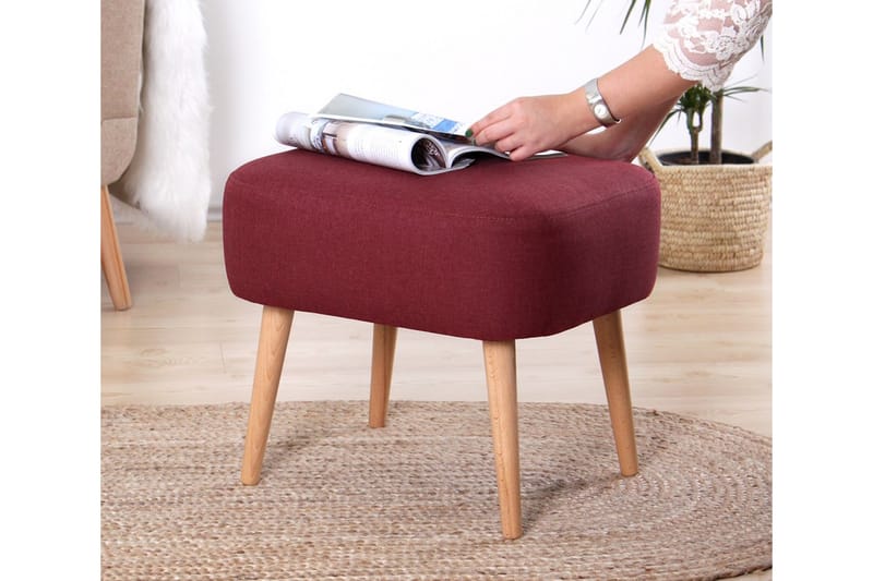 Brokville Sittpuff 50 cm Röd - Möbler - Vardagsrum - Stolar & sittmöbler - Sittpuff