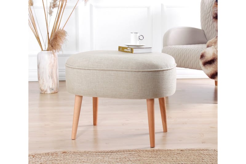 Bronstown Sittpuff 63 cm Beige - Möbler - Vardagsrum - Stolar & sittmöbler - Sittpuff