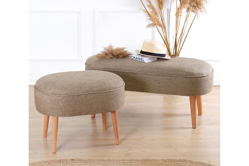 Bronstown Sittpuff 63 cm Brun - Möbler - Vardagsrum - Stolar & sittmöbler - Sittpuff
