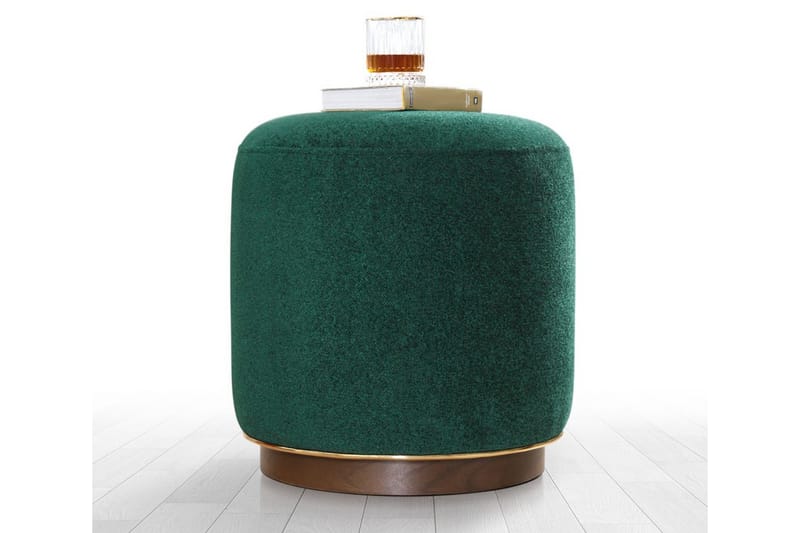 Brookstown Sittpuff 42 cm Mörkgrön - Möbler - Vardagsrum - Stolar & sittmöbler - Sittpuff