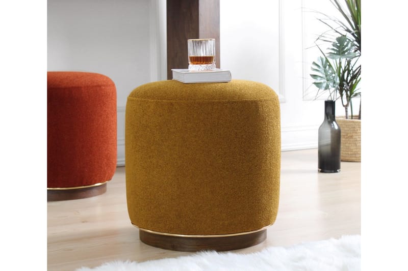 Brookstown Sittpuff 42 cm Olivgrön - Möbler - Vardagsrum - Stolar & sittmöbler - Sittpuff