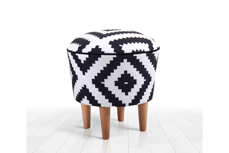 Brooktown Sittpuff 42 cm Svart - Möbler - Vardagsrum - Stolar & sittmöbler - Sittpuff
