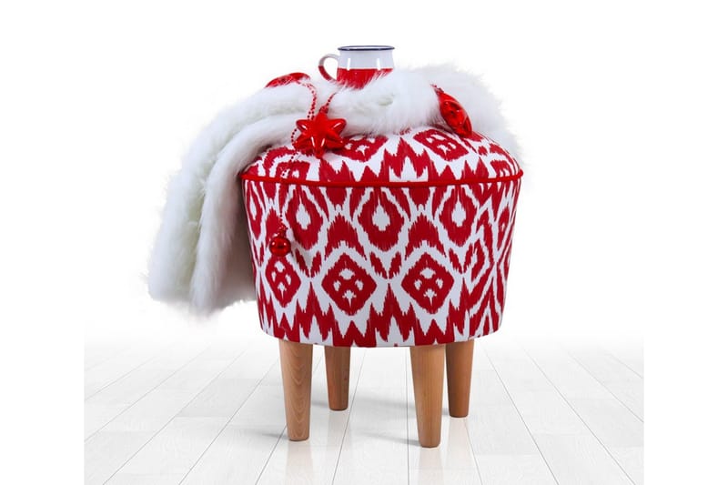 Charlottetown Sittpuff 42 cm - Röd - Möbler - Vardagsrum - Stolar & sittmöbler - Sittpuff