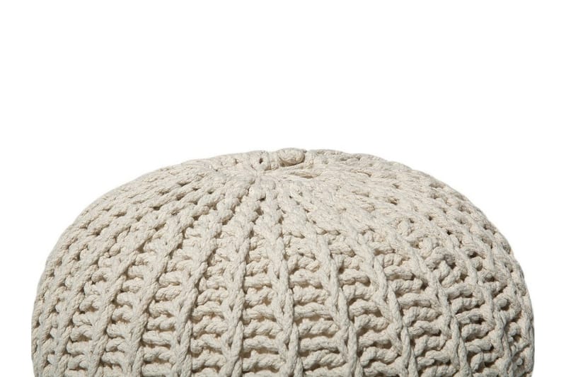 Conrad Ii Sittpuff 50 cm - Beige - Möbler - Vardagsrum - Stolar & sittmöbler - Sittpuff
