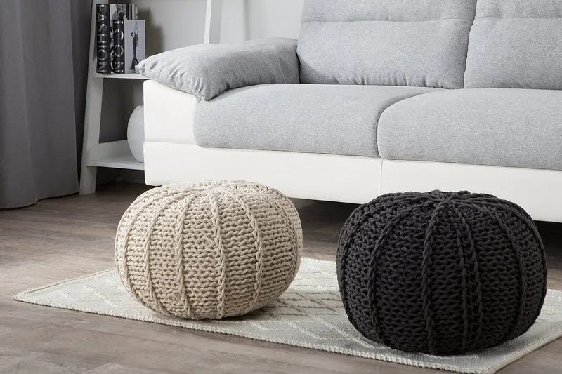 Conrad Ii Sittpuff 50 cm - Grå - Möbler - Vardagsrum - Stolar & sittmöbler - Sittpuff