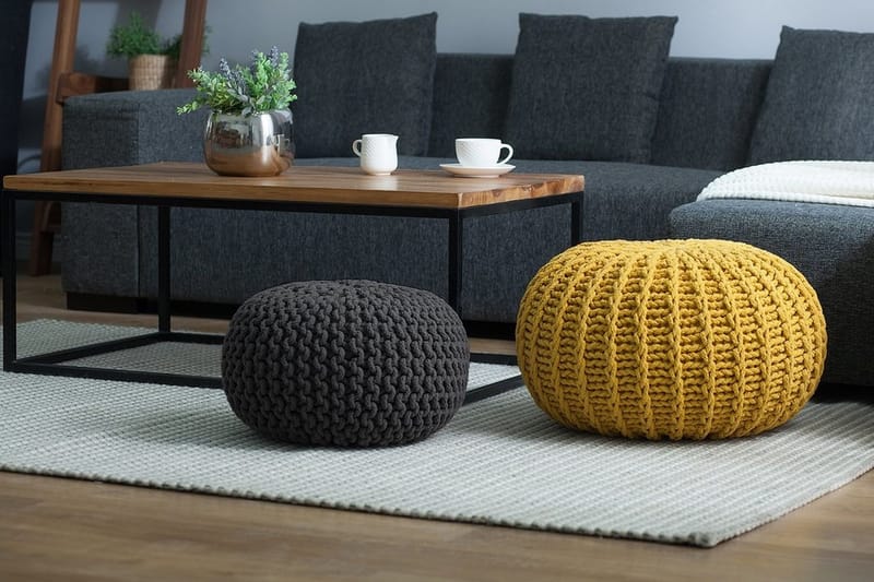 Conrad Sittpuff 40 cm - Grå - Möbler - Vardagsrum - Stolar & sittmöbler - Sittpuff