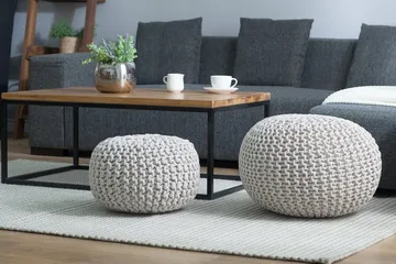 Conrad Sittpuff 40 cm - Grå - Möbler - Vardagsrum - Stolar & sittmöbler - Sittpuff