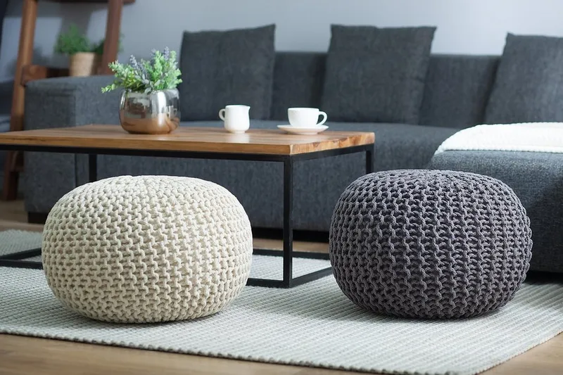 Conrad Sittpuff 50 cm - Grå - Möbler - Vardagsrum - Stolar & sittmöbler - Sittpuff