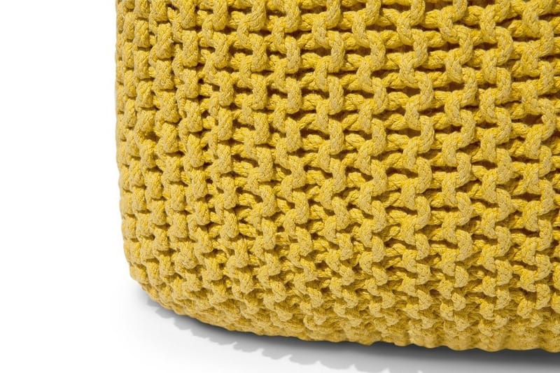 Conrad Sittpuff 50 cm - Gul - Möbler - Vardagsrum - Stolar & sittmöbler - Sittpuff