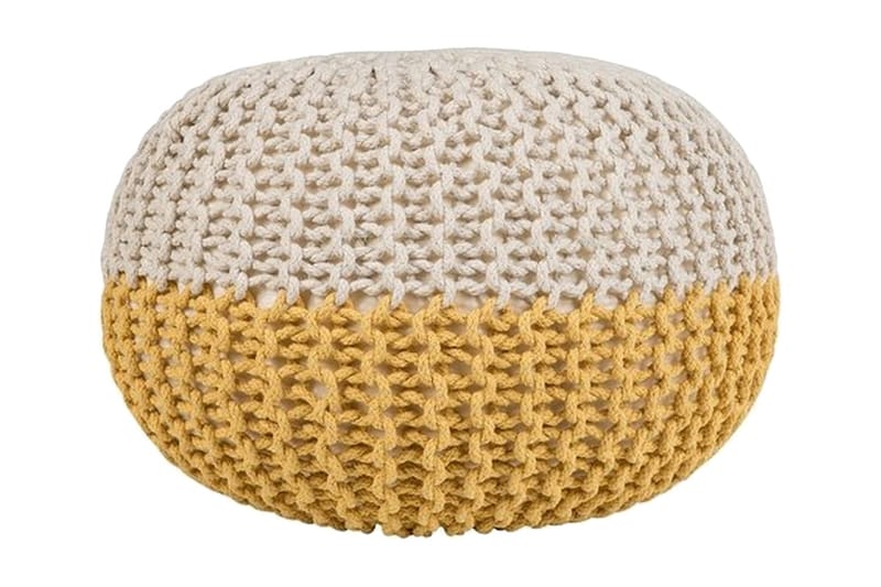 Conrad Sittpuff 50 cm - Gul - Möbler - Vardagsrum - Stolar & sittmöbler - Sittpuff