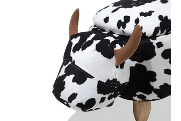 Cow Sittpuff 60 cm - Svart - Möbler - Vardagsrum - Stolar & sittmöbler - Sittpuff
