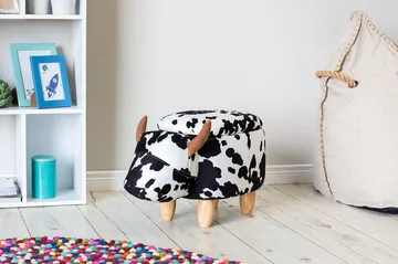 Cow Sittpuff 60 cm - Svart - Möbler - Vardagsrum - Stolar & sittmöbler - Sittpuff