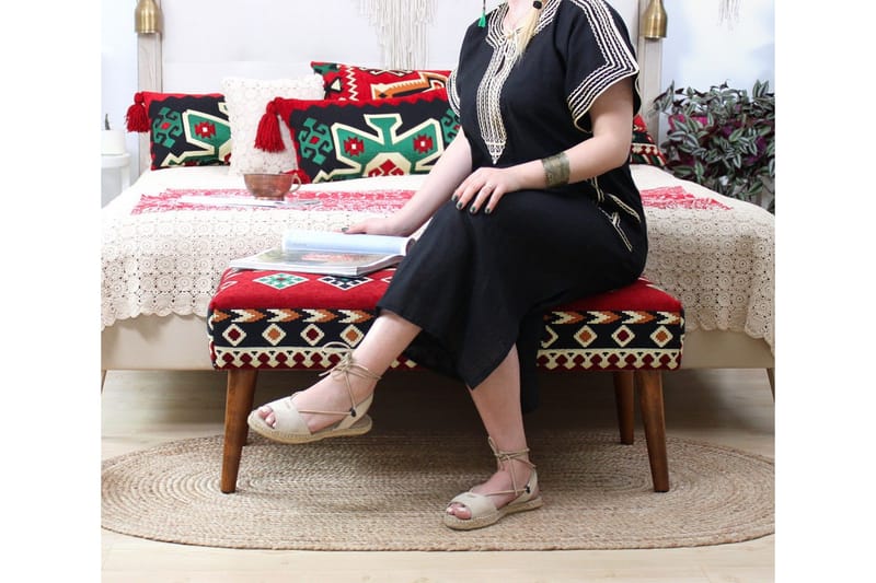 Crossett Sittpuff 91 cm - Röd - Möbler - Vardagsrum - Stolar & sittmöbler - Sittpuff