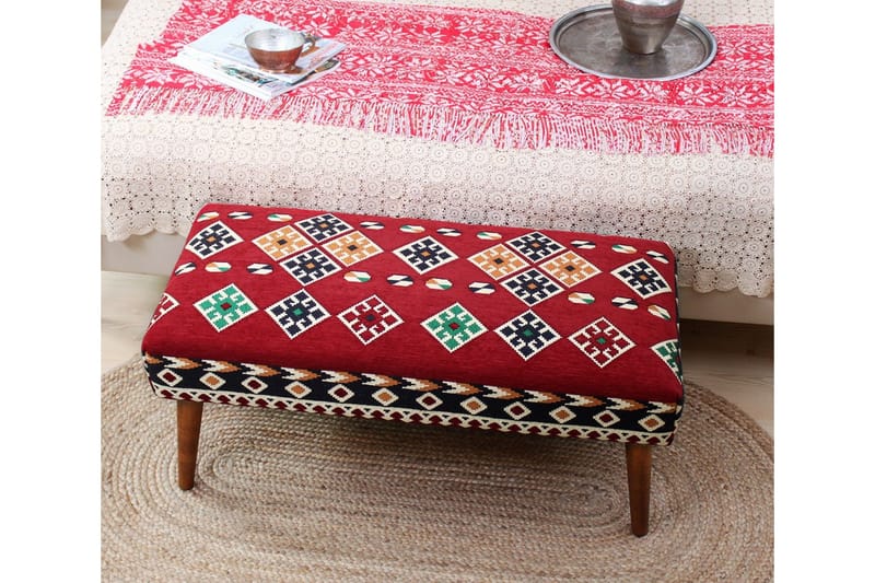 Crossett Sittpuff 91 cm - Röd - Möbler - Vardagsrum - Stolar & sittmöbler - Sittpuff