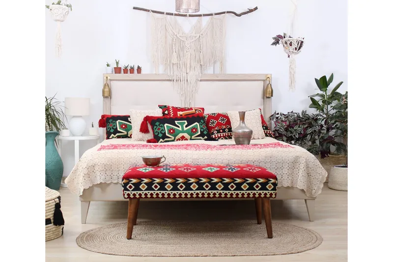 Crossett Sittpuff 91 cm - Röd - Möbler - Vardagsrum - Stolar & sittmöbler - Sittpuff