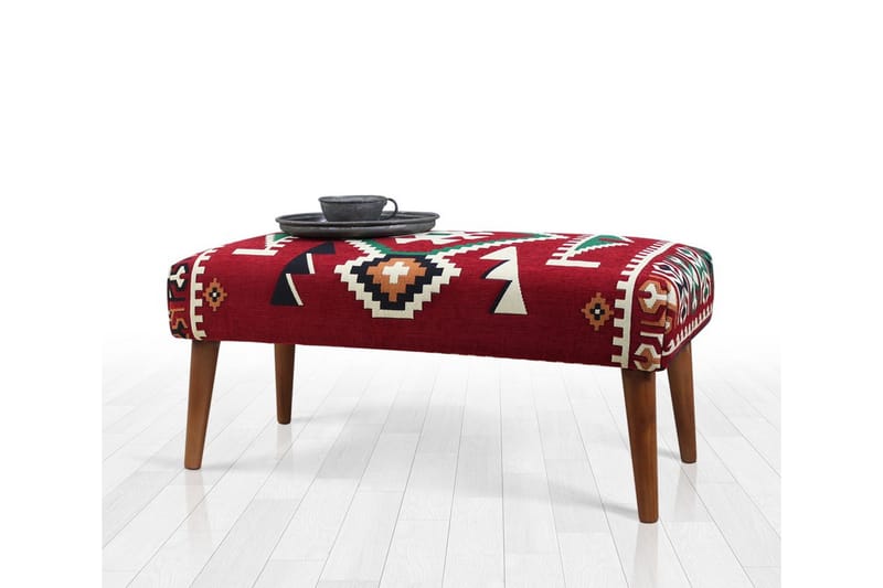 Crossett Sittpuff 91 cm - Röd/Vit - Möbler - Vardagsrum - Stolar & sittmöbler - Sittpuff