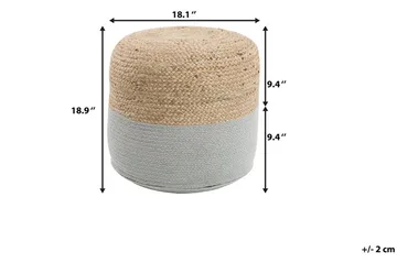 Dalama Sittpuff 46 cm - Beige - Möbler - Vardagsrum - Stolar & sittmöbler - Sittpuff