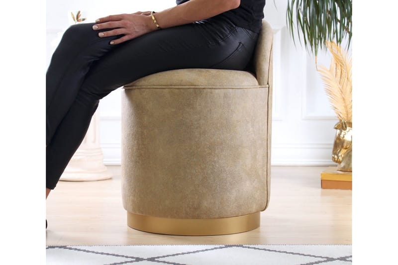 Dango Sittpuff 45 cm - Beige - Möbler - Vardagsrum - Stolar & sittmöbler - Sittpuff