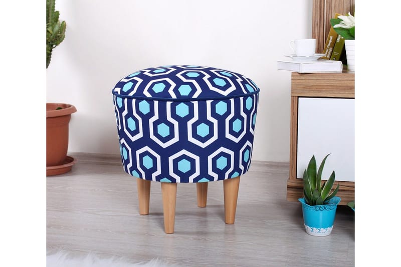 Debesis Sittpuff 42 cm - Blå - Möbler - Vardagsrum - Stolar & sittmöbler - Sittpuff