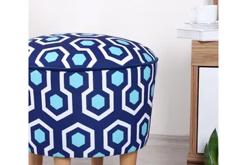Debesis Sittpuff 42 cm - Blå - Möbler - Vardagsrum - Stolar & sittmöbler - Sittpuff