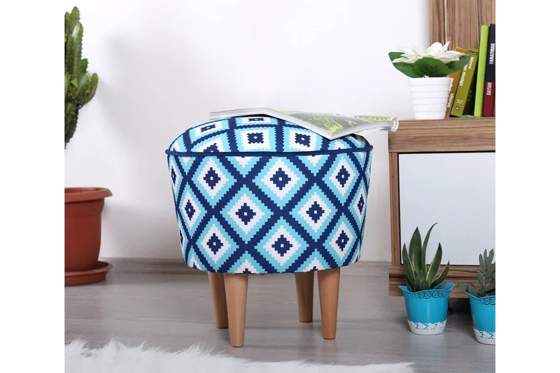 Debesis Sittpuff 42 cm, Ljusblå