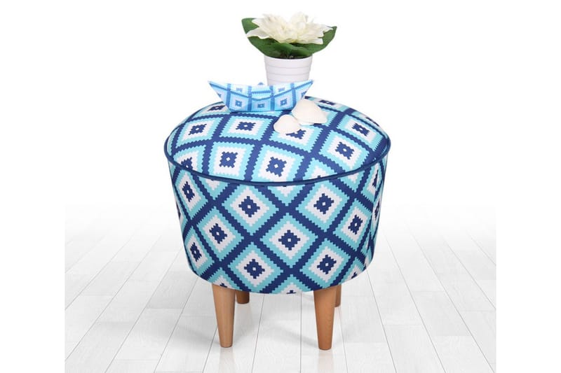 Debesis Sittpuff 42 cm - Ljusblå - Möbler - Vardagsrum - Stolar & sittmöbler - Sittpuff