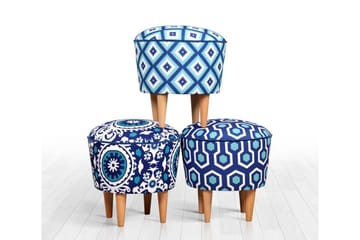 Debesis Sittpuff 42 cm - Ljusblå - Möbler - Vardagsrum - Stolar & sittmöbler - Sittpuff