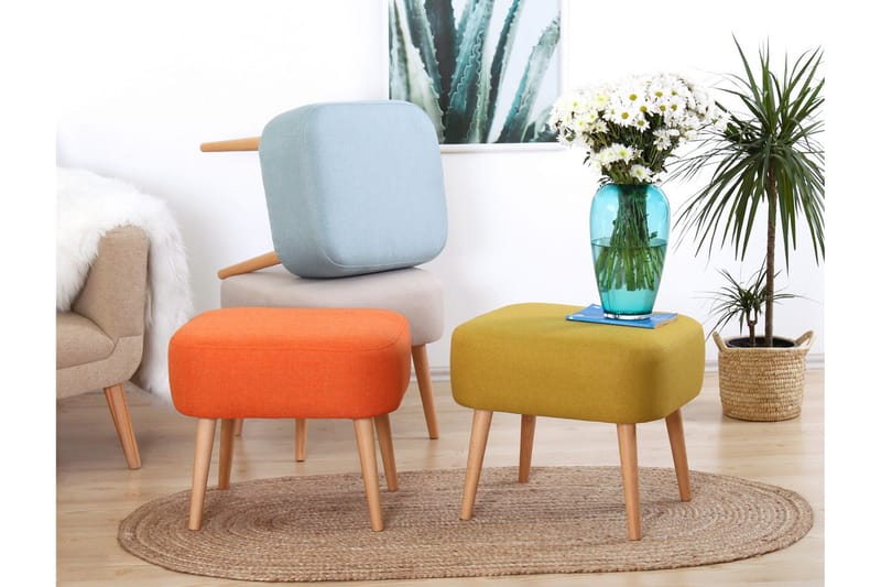 Demopolis Sittpuff 50 cm - Blå - Möbler - Vardagsrum - Stolar & sittmöbler - Sittpuff