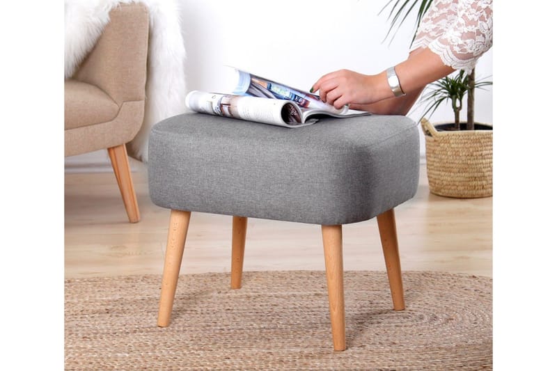 Demopolis Sittpuff 50 cm - Grå - Möbler - Vardagsrum - Stolar & sittmöbler - Sittpuff