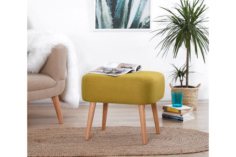 Demopolis Sittpuff 50 cm - Gul - Möbler - Vardagsrum - Stolar & sittmöbler - Sittpuff