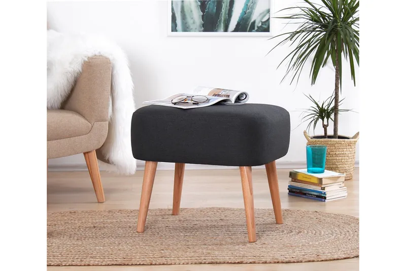 Demopolis Sittpuff 50 cm, Mörkgrå