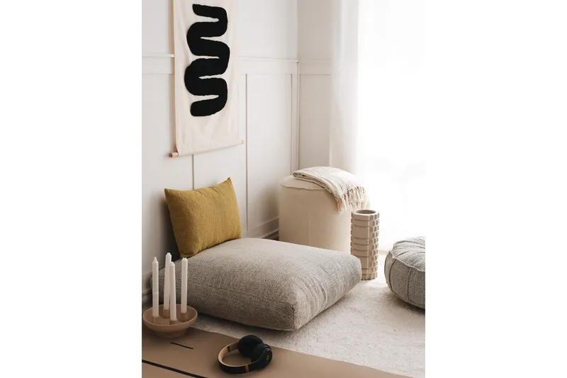 Dokuma Sittpuff 70 cm - Ljusgrå - Möbler - Vardagsrum - Stolar & sittmöbler - Sittpuff