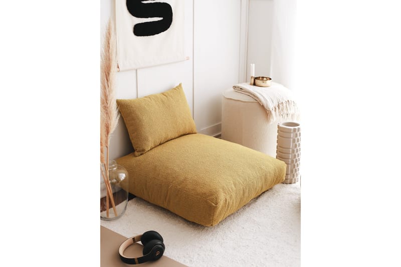 Dokuma Sittpuff 70 cm - Senap - Möbler - Vardagsrum - Stolar & sittmöbler - Sittpuff