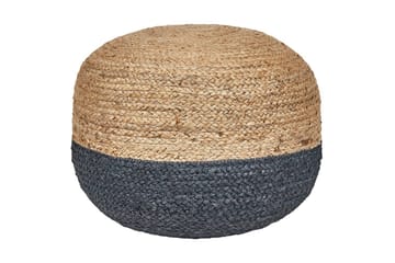 Sittpuff Duki Natur/Beige/Blå
