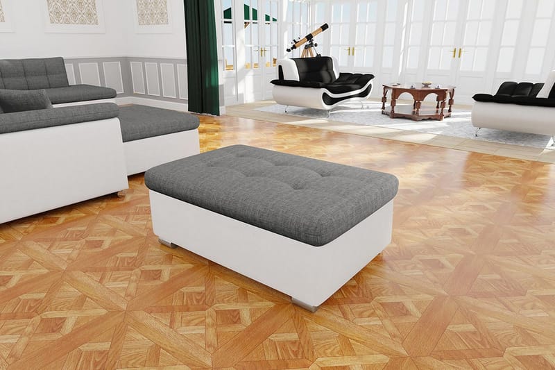 Dynir Puff - Svart/Grå/Vit - Möbler - Vardagsrum - Stolar & sittmöbler - Sittpuff