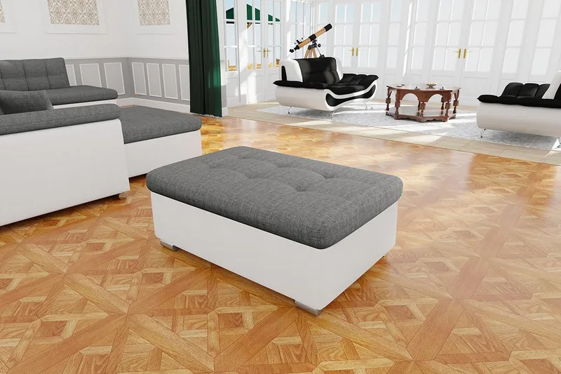 Dynir Puff - Svart/Grå/Vit - Möbler - Vardagsrum - Stolar & sittmöbler - Sittpuff