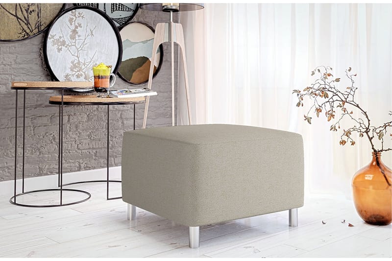 Eifion Sittpuff Beige - Möbler - Vardagsrum - Stolar & sittmöbler - Sittpuff