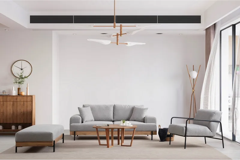 Eti Sittpuff 68 cm - Grå - Möbler - Vardagsrum - Stolar & sittmöbler - Sittpuff