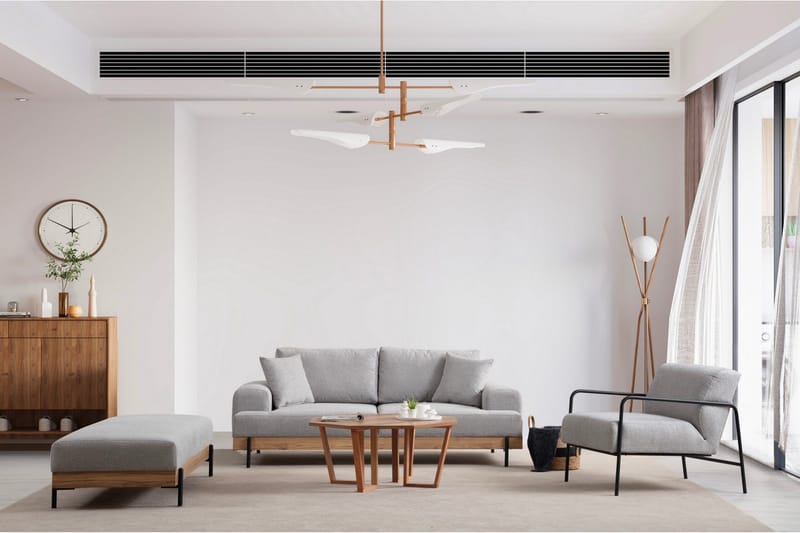 Eti Sittpuff 68 cm - Grå - Möbler - Vardagsrum - Stolar & sittmöbler - Sittpuff