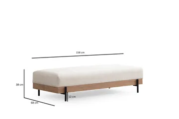 Eti Sittpuff 68 cm - Vit - Möbler - Vardagsrum - Stolar & sittmöbler - Sittpuff